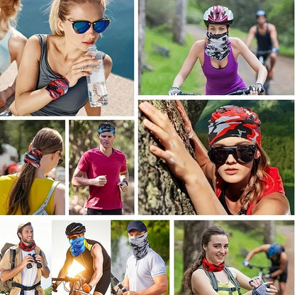 Neck Gaiters & Bandanas - Sun Face Mask 12 Pack Cooling Gaiter Balaclava Breathable Windproof - product detail view 7