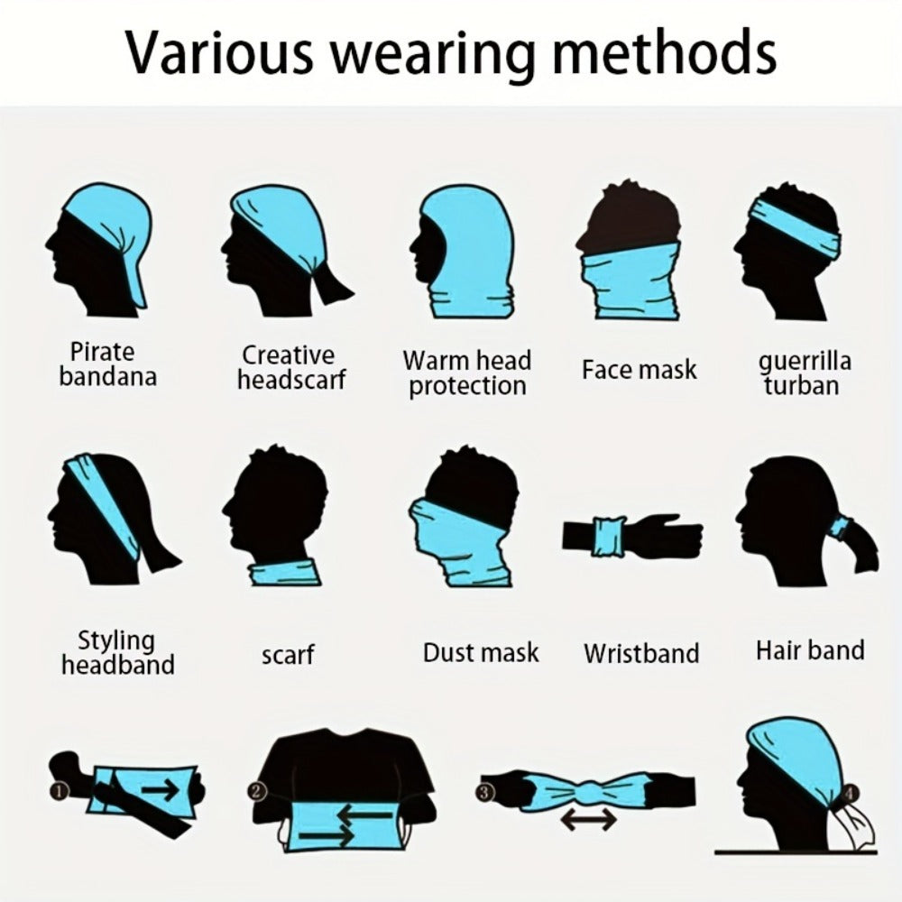 Neck Gaiters & Bandanas - Sun Face Mask 12 Pack Cooling Gaiter Balaclava Breathable Windproof - product detail view 9