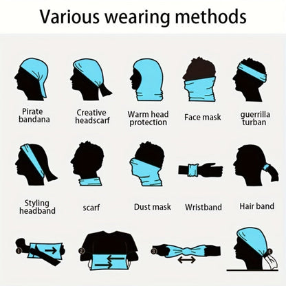 Neck Gaiters & Bandanas - Sun Face Mask 12 Pack Cooling Gaiter Balaclava Breathable Windproof - product detail view 9