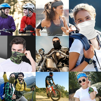 Neck Gaiters & Bandanas - Sun Face Mask 12 Pack Cooling Gaiter Balaclava Breathable Windproof - product detail view 10
