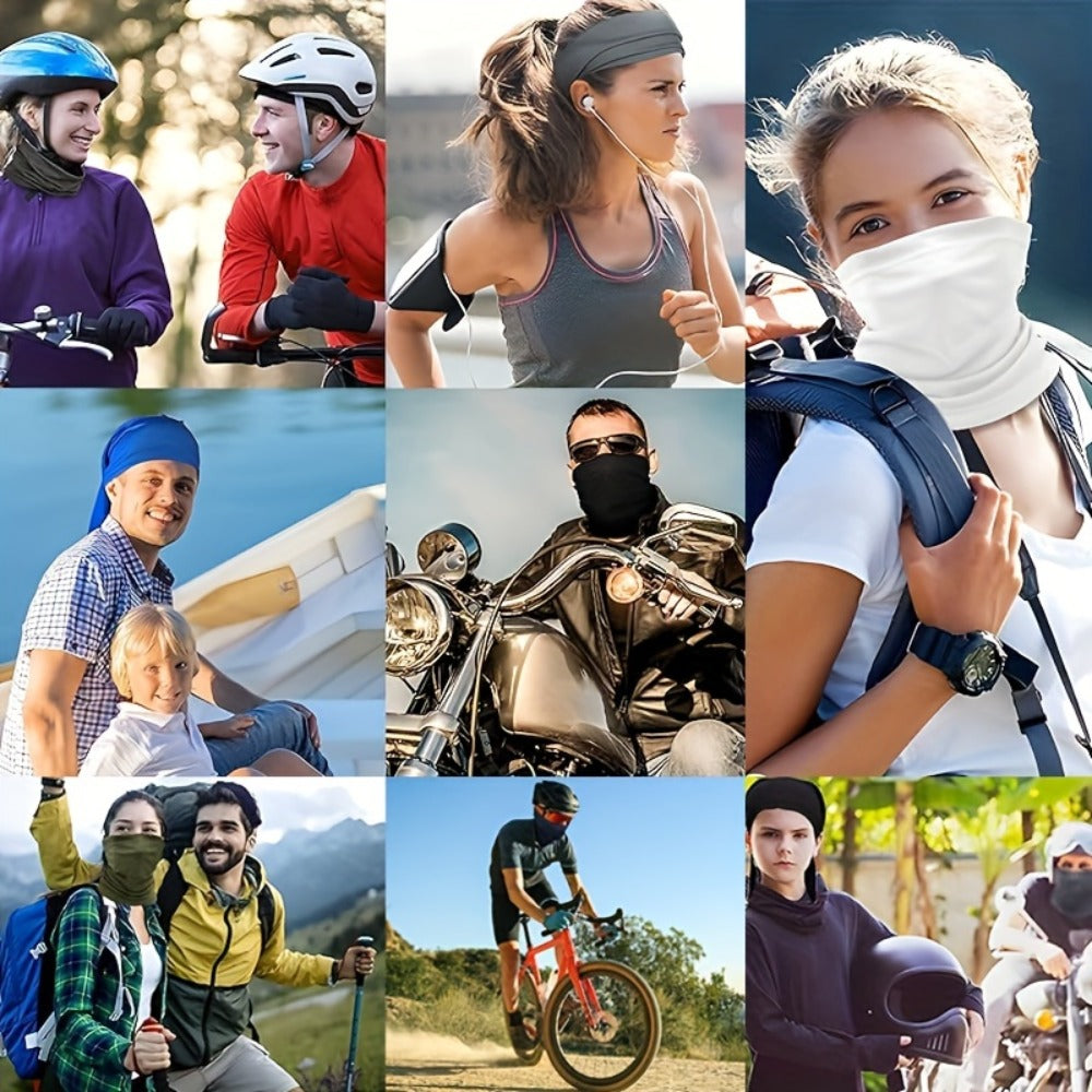 Neck Gaiters & Bandanas - Sun Face Mask 12 Pack Cooling Gaiter Balaclava Breathable Windproof - product detail view 12