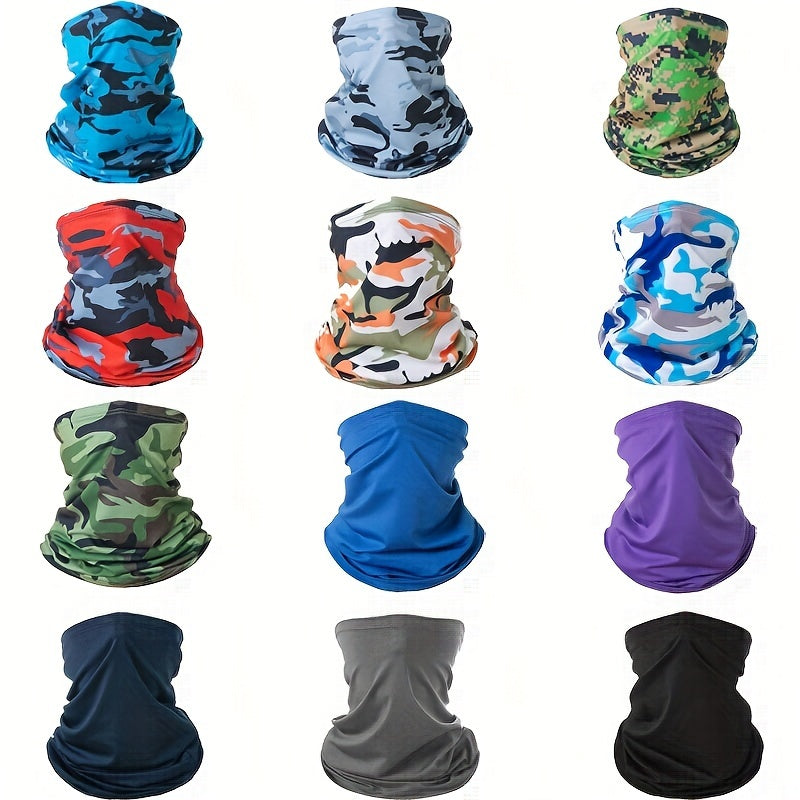 Neck Gaiters & Bandanas - Sun Face Mask 12 Pack Cooling Gaiter Balaclava Breathable Windproof - product detail view 13