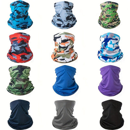 Neck Gaiters & Bandanas - Sun Face Mask 12 Pack Cooling Gaiter Balaclava Breathable Windproof - product detail view 13