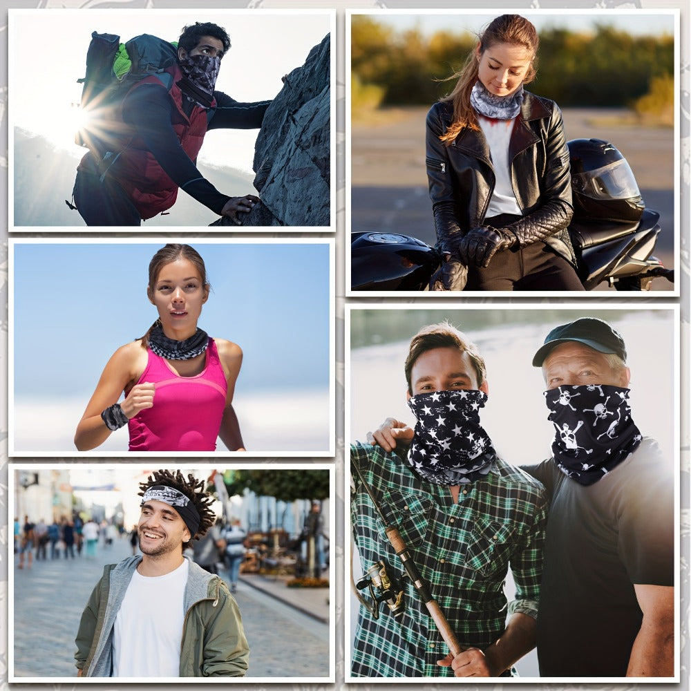 Neck Gaiters - Gaiter Bulk 60 Pack for Men & Women Seamless Balaclava Face Mask - product detail view 3