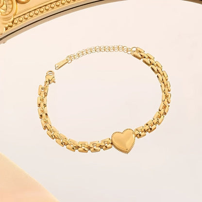 Necklace for Women - 925 Sterling Silver Heart Bracelet & - Thick Chain Jewelry for Couples - product detail view 10
