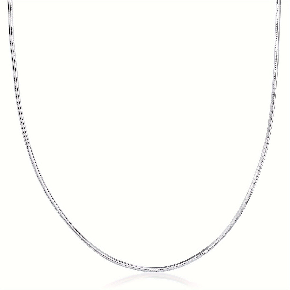 Necklace for Women - Snake Chain 925 Sterling Silver - Flexible Serpentine Chain for Men 1MM - product detail view 10