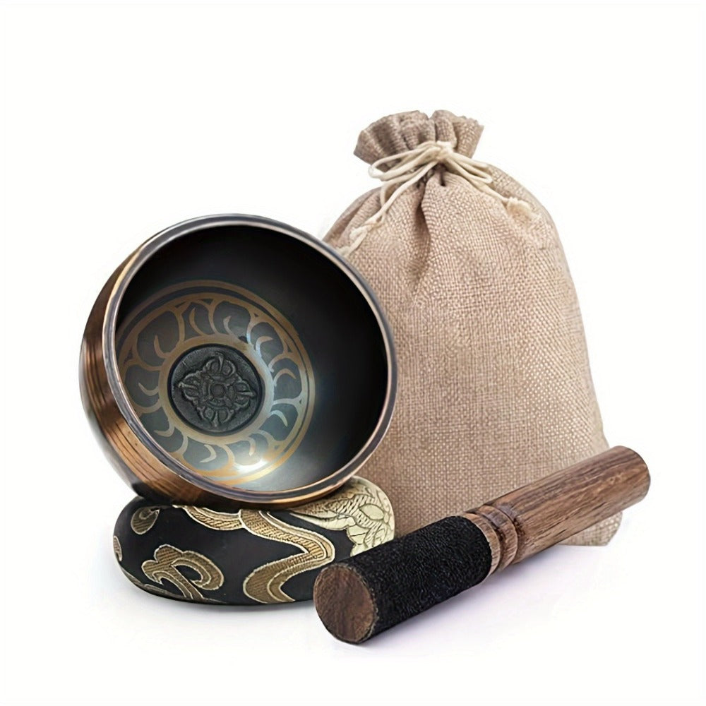 Nepalese Singing Bowl, 3.15-Inch Handcrafted Meditation Sound Bowl detail image - detail view 11