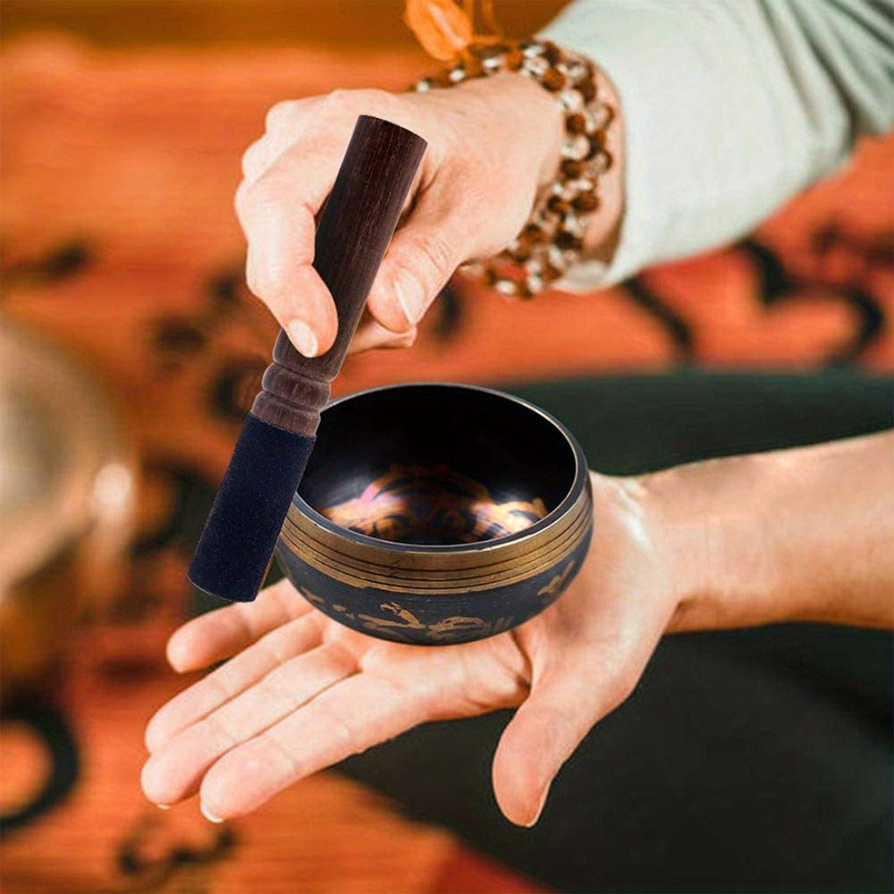 Nepalese Singing Bowl, 3.15-Inch Handcrafted Meditation Sound Bowl detail image - detail view 13