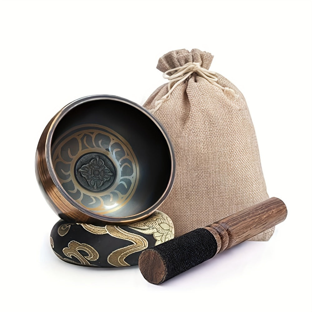 Nepalese Singing Bowl, 3.15-Inch Handcrafted Meditation Sound Bowl detail image - detail view 3