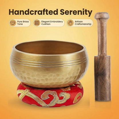 Nepalese Singing Bowl, 3.15-Inch Handcrafted Meditation Sound Bowl detail image - detail view 5