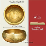 9.5cm/3.74inch Diameter + Peach Wood Stick