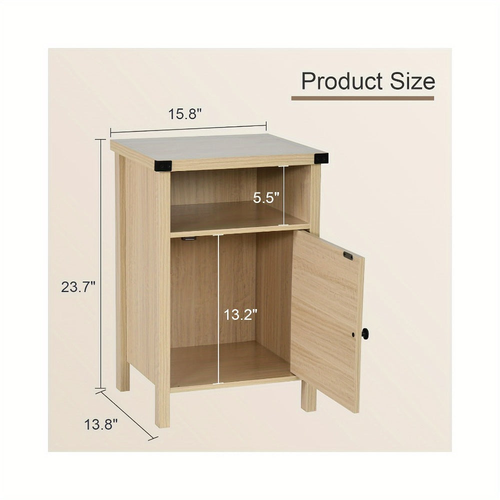 Nightstand, Bedside Storage Table for Practical Everyday Home Use detail image - detail view 6