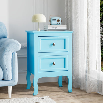 Nightstand shown in the Blue, 1 option