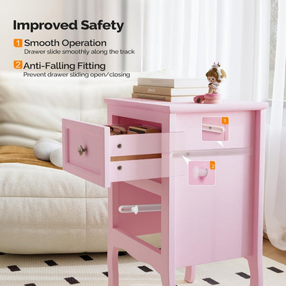 Nightstand, Bedside Table for Practical Everyday Home Use in Bedroom detail image - detail view 8
