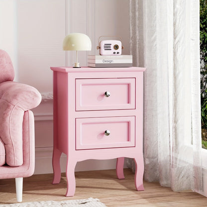 Nightstand with Drawers Small Bedside Table for Small Spaces Bedroom Storage Side Table shown in the main product view