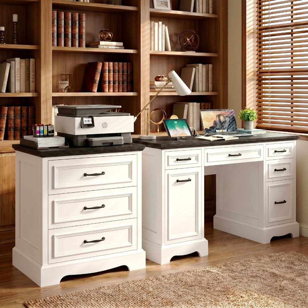 Nightstand with Charging Station, Bedside Storage Table for Bedroom detail image - detail view 15