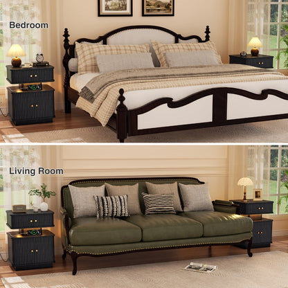 Nightstand with Charging Station for Practical Everyday Home Use in Bedroom detail image - detail view 12