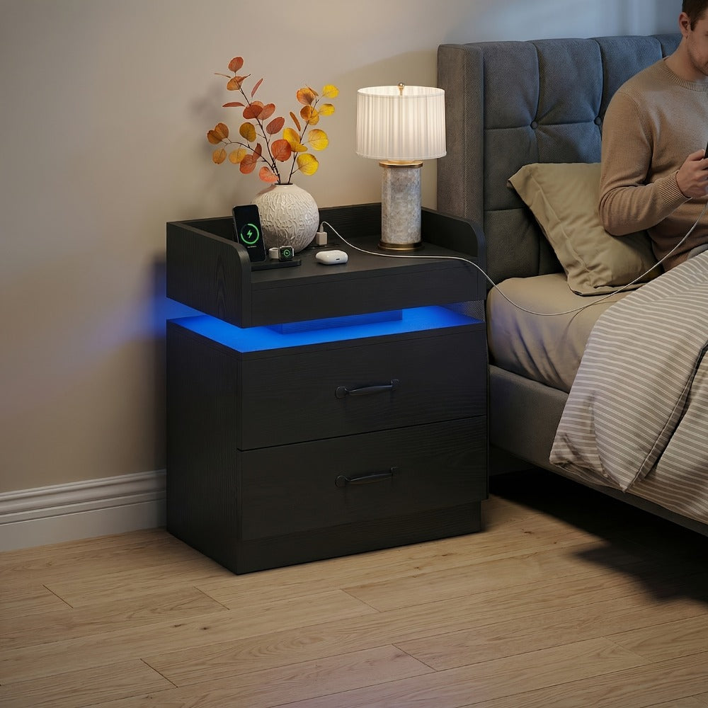 Nightstand with Charging Station for Practical Everyday Home Use detail image - detail view 11