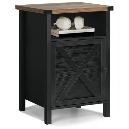 Nightstand shown in the Black, 1 Pack option