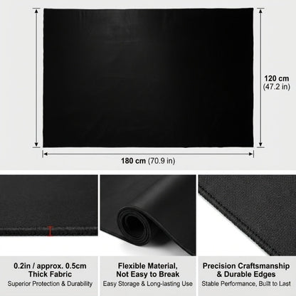 Non-Slip Drum Mat, 47 x 63-Inch Floor Pad for Acoustic and Electronic Kits detail image