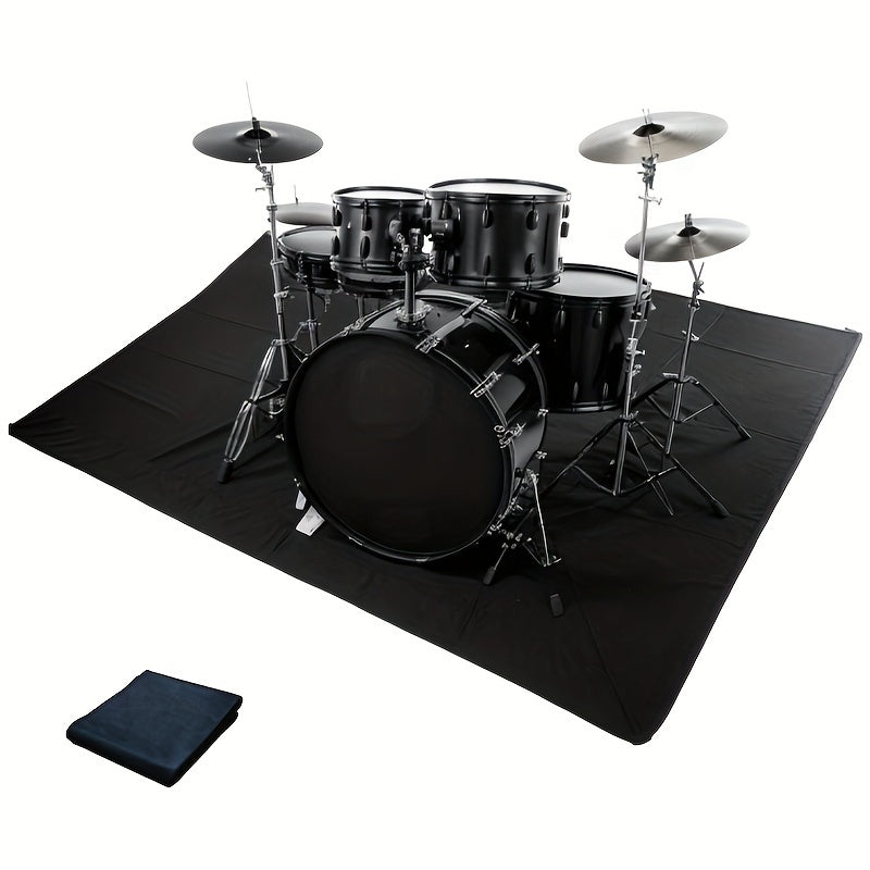 Non-Slip Drum Mat shown in the Thickened black 62.99*47.24inch option