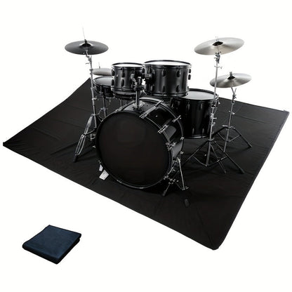 Non-Slip Drum Mat shown in the Thickened black 62.99*47.24inch option
