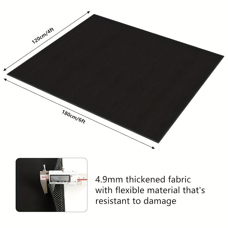 Non-Slip Drum Mat shown in the Thickened black 70.87*47.24inch option