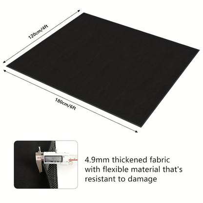 Non-Slip Drum Mat shown in the Thickened black 70.87*47.24inch option