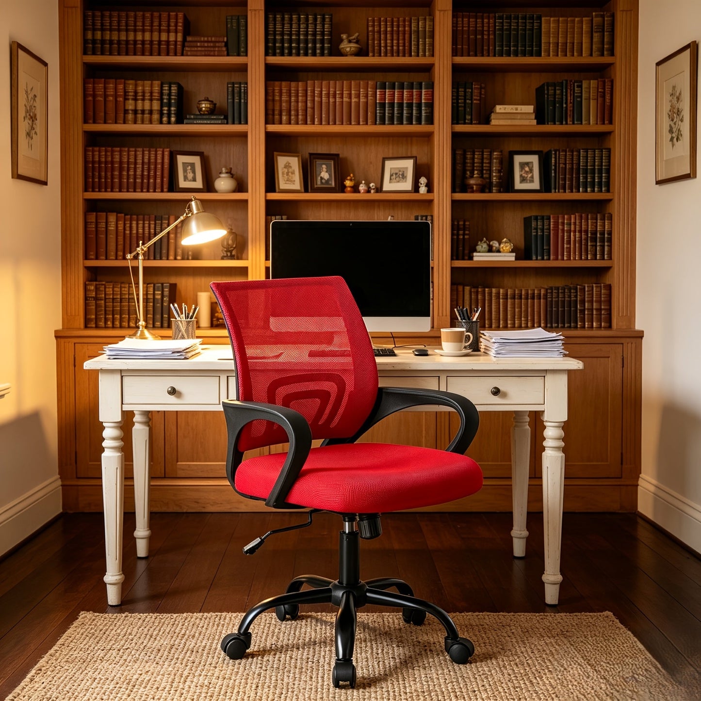 Office Chair shown in the New Red Chair, 1P option