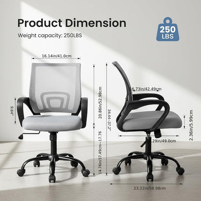 Office Chair, Ergonomic Desk Chair for Comfortable Everyday Seating detail image - detail view 4