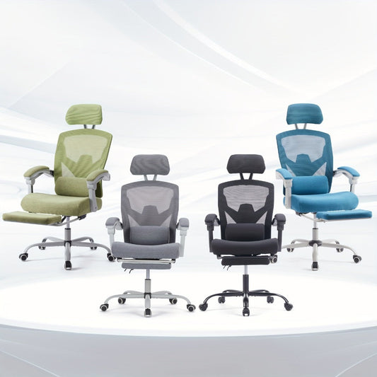 Office Chair, Ergonomic with Footrest - High Back Mesh Computer Desk Chair for Adults shown in the main product view