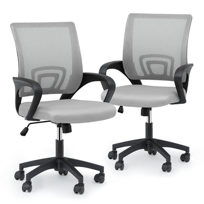 Office Chair shown in the Light Gray, 2pcs option