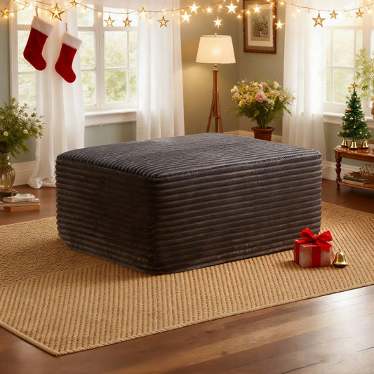 Ottoman, Corduroy Cloud Memory Foam Bean Bag Chair, No Assembly Required shown in the main product view