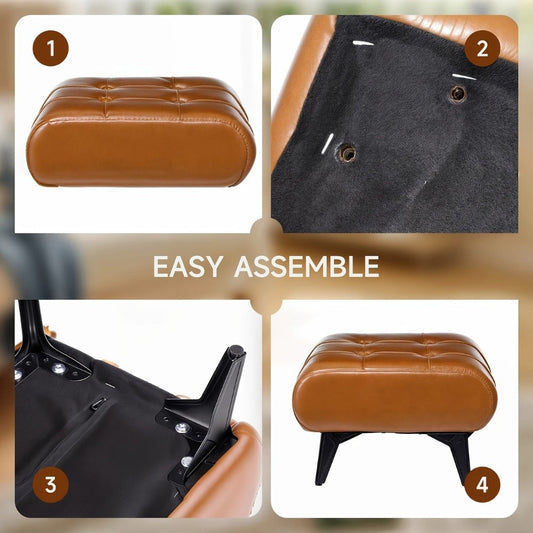 Ottoman with Memory Foam for Comfortable Everyday Seating in Living Room detail image