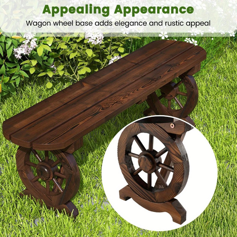 Outdoor Bench with Slatted Seat for Comfortable Outdoor Seating detail image - detail view 5