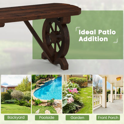 Outdoor Bench with Slatted Seat for Comfortable Outdoor Seating detail image - detail view 6