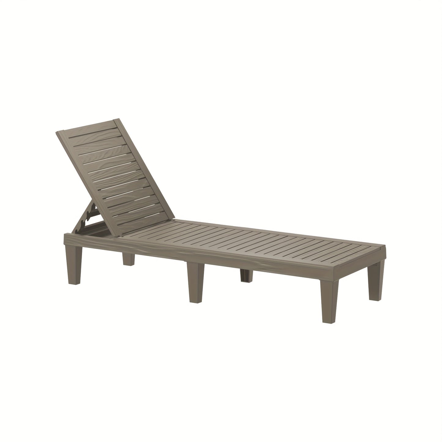 Outdoor Lounge Chair shown in the 1PCS Light brown option