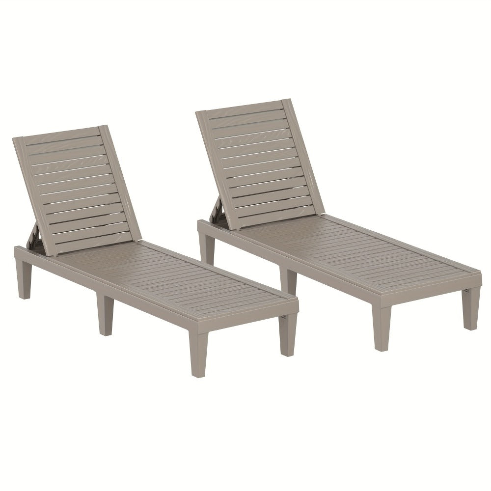 Outdoor Lounge Chair with Adjustable Backrest and Waterproof Protection for Patio detail image - detail view 8