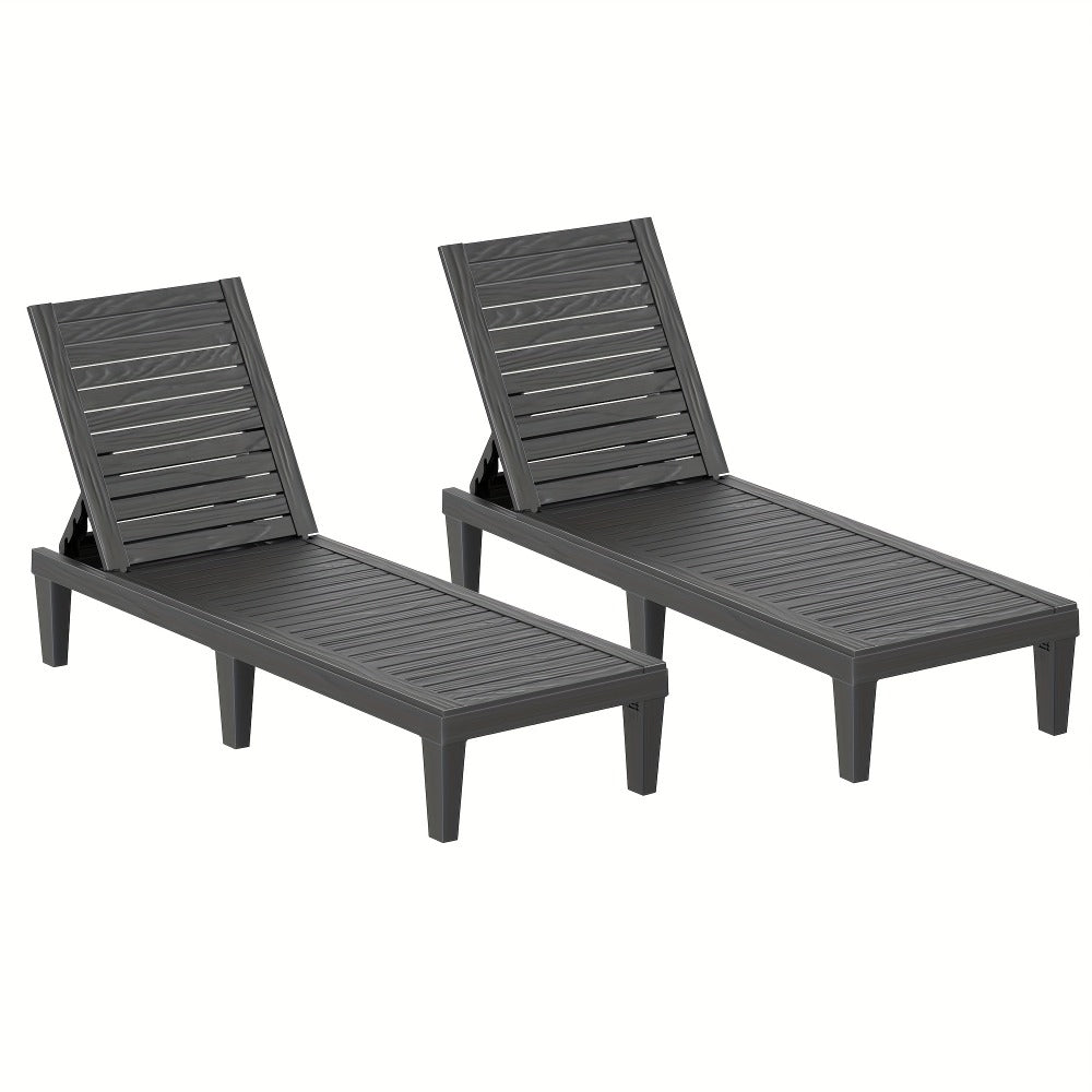 Outdoor Lounge Chair with Adjustable Backrest and Waterproof Protection for Patio detail image - detail view 9