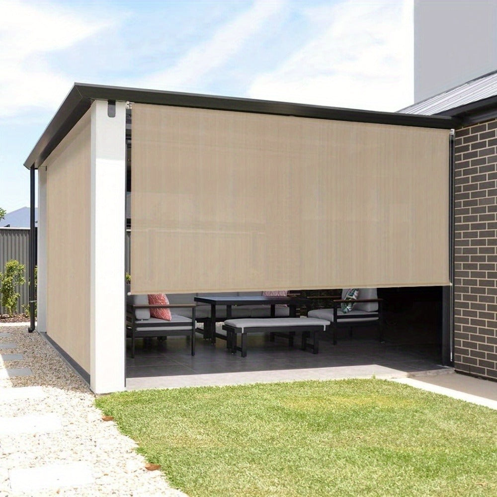 Outdoor Patio Roller Shade with Multiple Color Options for Outdoor Shade and Protection detail image - detail view 12