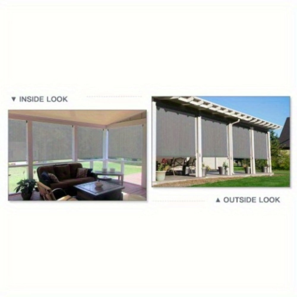 Outdoor Patio Roller Shade with Multiple Color Options for Outdoor Shade and Protection detail image - detail view 18