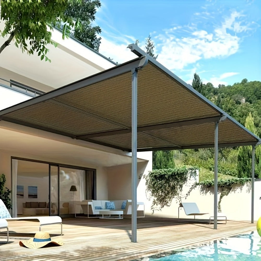 Outdoor Patio Roller Shade with Reinforced Corners for Outdoor Shade and Protection detail image - detail view 9