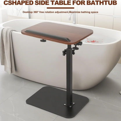 Outdoor Side Table with 360° Swivel for Outdoor Serving and Relaxation in Patio detail image - detail view 10