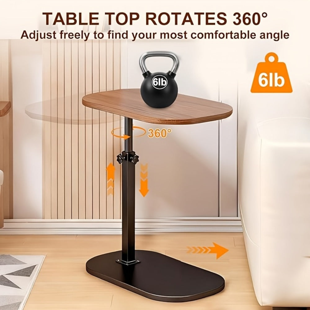 Outdoor Side Table with 360° Swivel for Outdoor Serving and Relaxation in Patio detail image - detail view 11