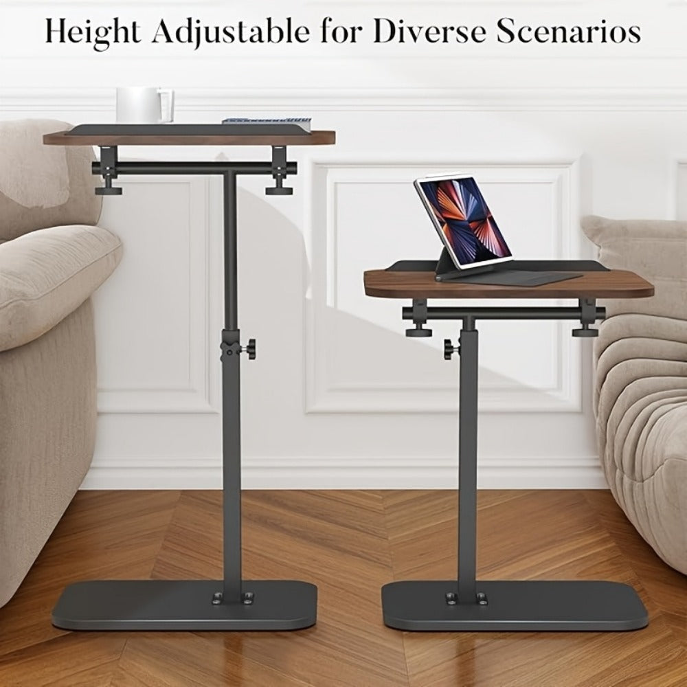 Outdoor Side Table with 360° Swivel for Outdoor Serving and Relaxation in Patio detail image - detail view 6