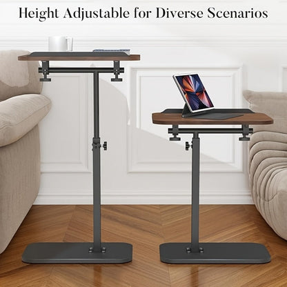 Outdoor Side Table with 360° Swivel for Outdoor Serving and Relaxation in Patio detail image - detail view 6