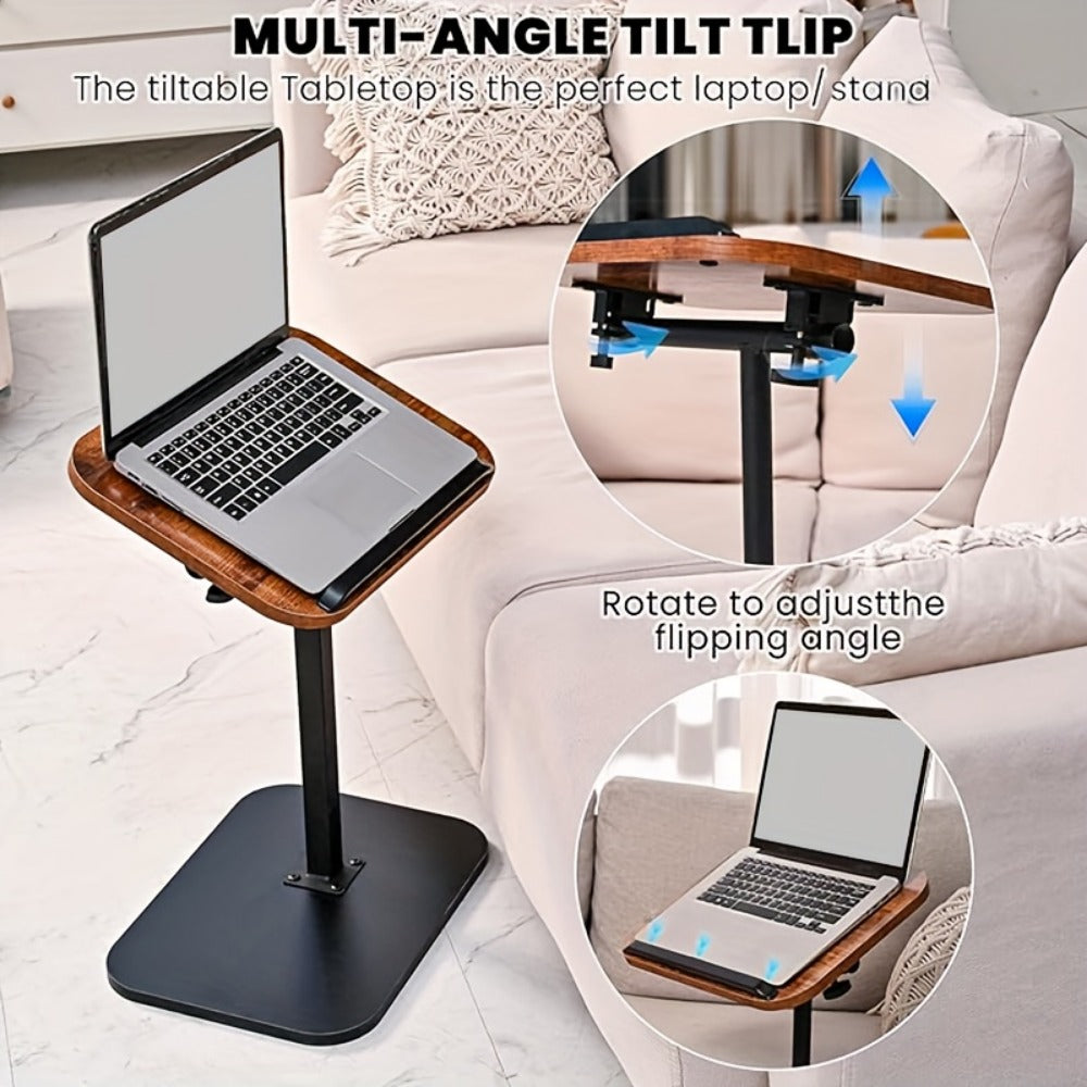 Outdoor Side Table with Adjustable Height for Outdoor Serving and Relaxation in Patio detail image