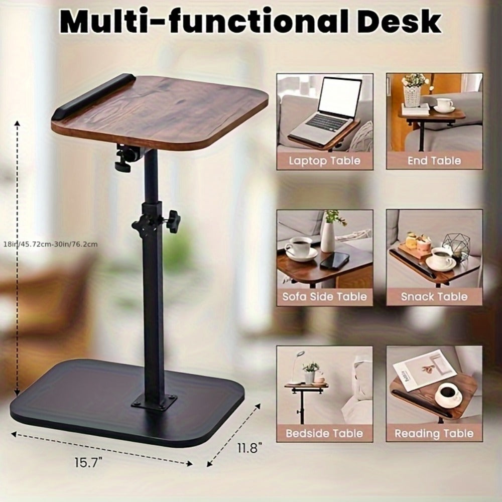 Outdoor Side Table with Adjustable Height for Outdoor Serving and Relaxation in Patio detail image - detail view 5
