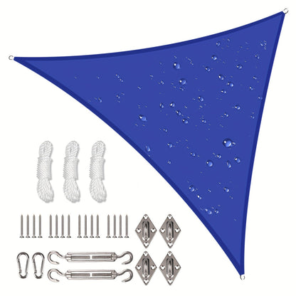 Sun Shade Sail shown in the Blue, 78.74*78.74*78.74inch(Hardware Kit included) option