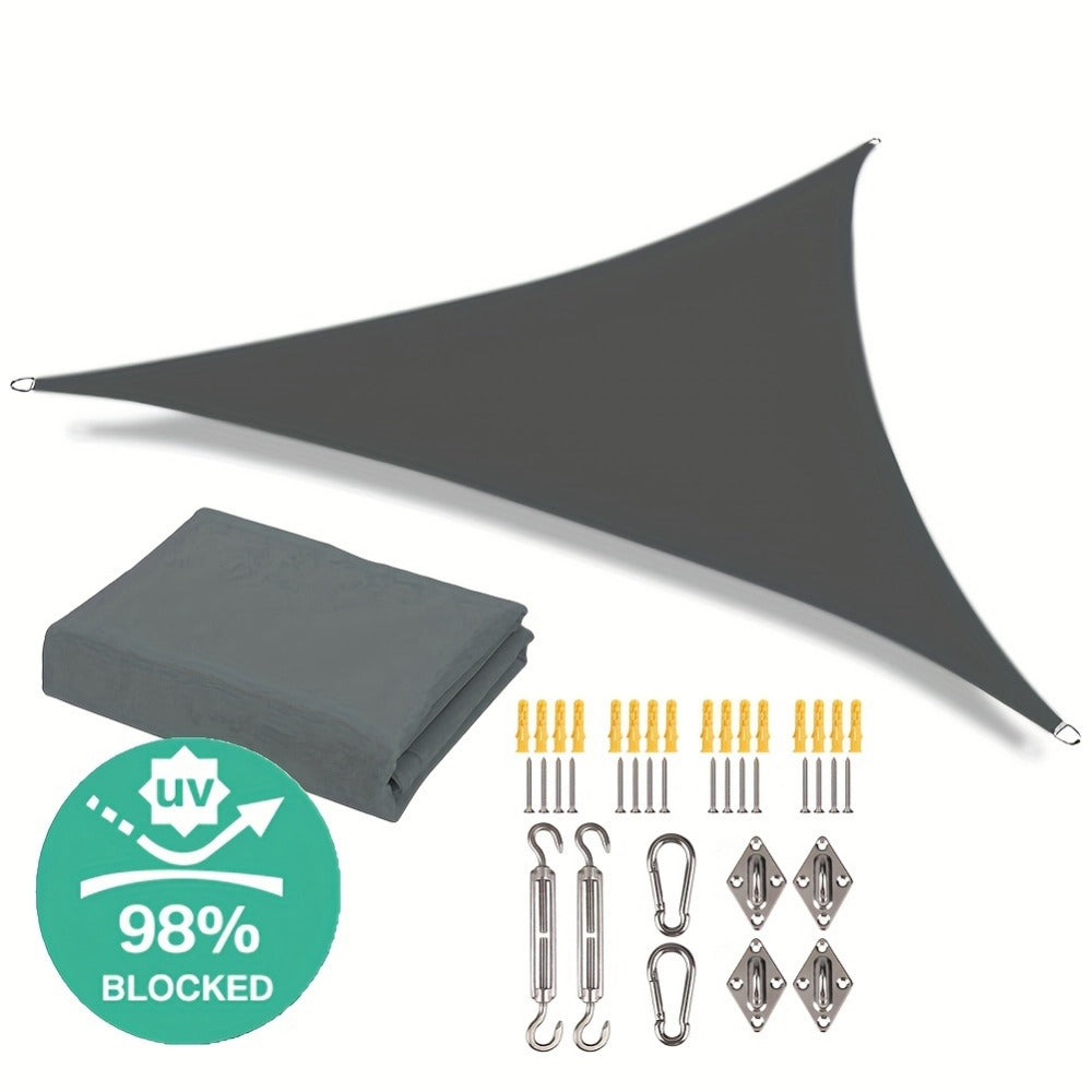 Outdoor Sun Shade Sail with Reinforced Corners and Multiple Color Options detail image - detail view 20